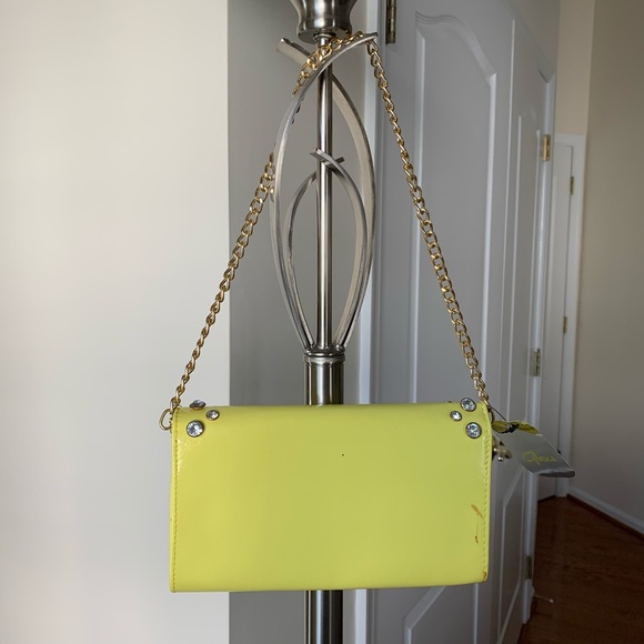 Posh Yellow Rhinestone Clutch - Picture 8 of 9